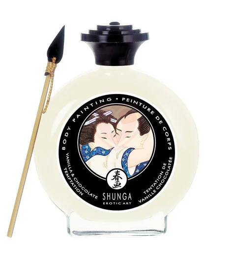 Съедобная краска для тела Shunga Ваниль и шоколад 100 мл фото 1