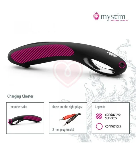 Фаллоимитатор реалистичный Mystim Charging Chester eStim фото 2