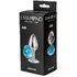 Анальная пробка с голубым кристаллом Lola Games Diamond Light blue Small серебро фото 3