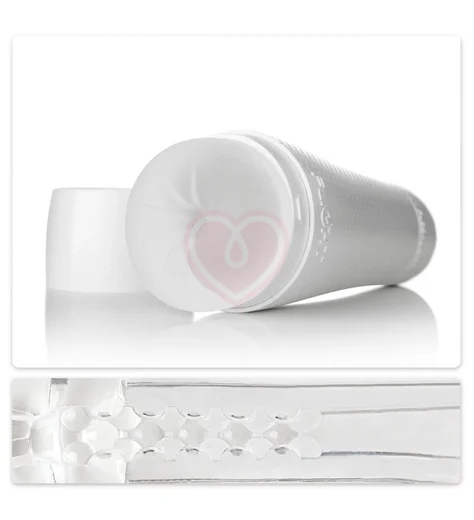 Мастурбатор с прозрачной вставкой Fleshlight Flight Instructor в белом корпусе фото 1