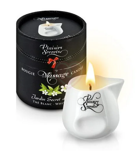 Свеча с массажным маслом Concorde Massage Candle Белый чай 80 мл фото 1