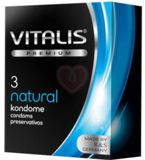 Классические презервативы Vitalis Premium Natural 3 шт фото 1