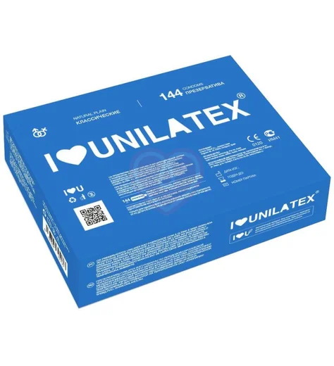 Презервативы Unilatex Natural Plain гладкие 144 шт фото 1