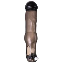 Насадка на пенис с кольцом ToyFa Xlover чёрная