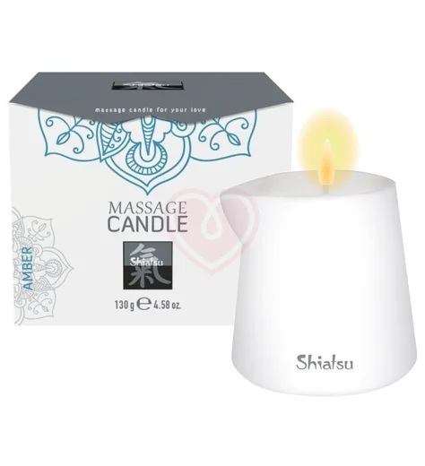 Массажная свеча Shiatsu Massage Candle с ароматом амбры 130 г фото 1