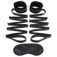 Фиксаторы для рук на кровать Lux Fetish Bondage Bed Strap чёрные