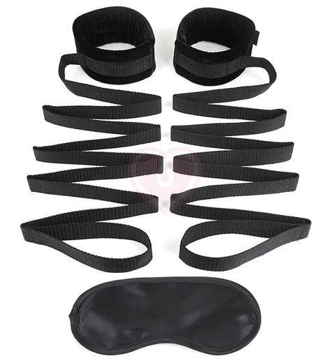 Фиксаторы для рук на кровать Lux Fetish Bondage Bed Strap чёрные фото 1