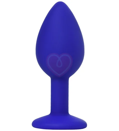 Анальная пробка с кристаллом ToDo Brilliant синяя фото 5