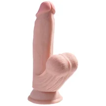 Фаллоимитатор с увеличенной мошонкой King Cock Plus 7 Triple Density 21,5 см