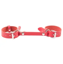 Тонкие наручники Лунный Свет неразъёмные красные