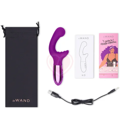 Вибратор для двойной стимуляции Le Wand XO фиолетовый фото 6