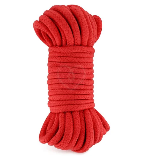 Хлопковая верёвка Sweet Caress для бондажа 10 м красная фото 1