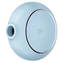 Круглый вакуумный вибростимулятор Satisfyer Pro To Go 3 голубой