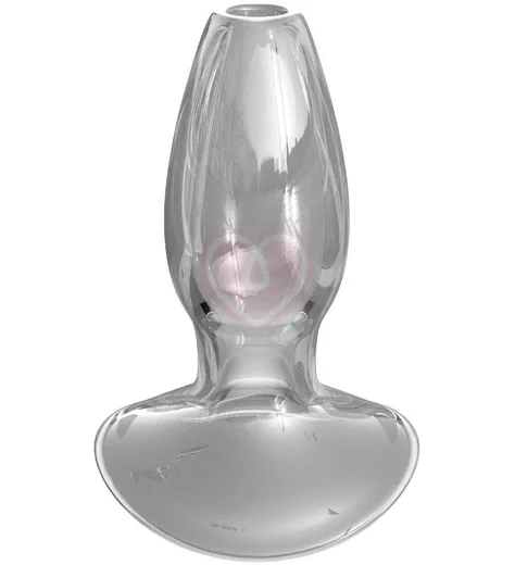 Стеклянная пробка с тоннелем Beginner's Anal Gaper средняя фото 1