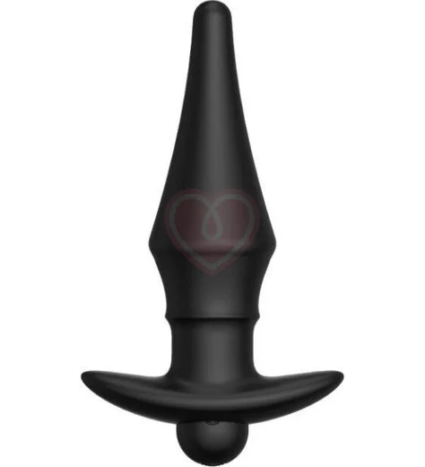 Анальная пробка с вибрацией Erozon 08 черная фото 1