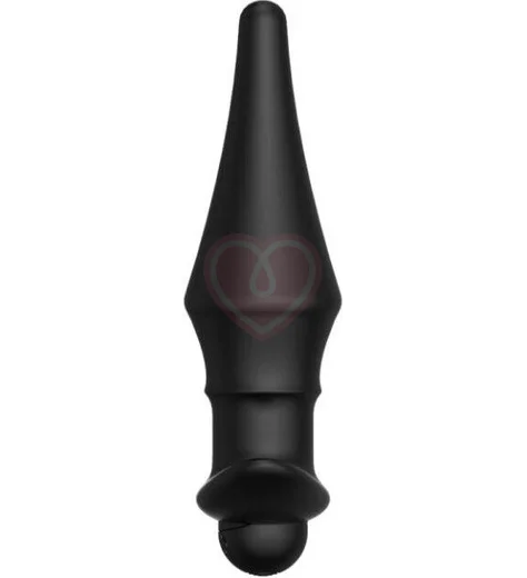 Анальная пробка с вибрацией Erozon 08 черная фото 2