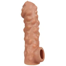 Насадка с крупными бугорками и отверстием для мошонки Kokos Cock Sleeve CS003-L