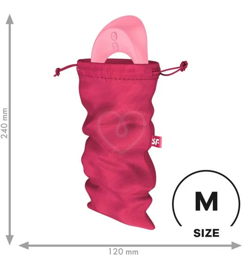 Мешочек для хранения вибратора Satisfyer Treasure Bag M розовый фото 1