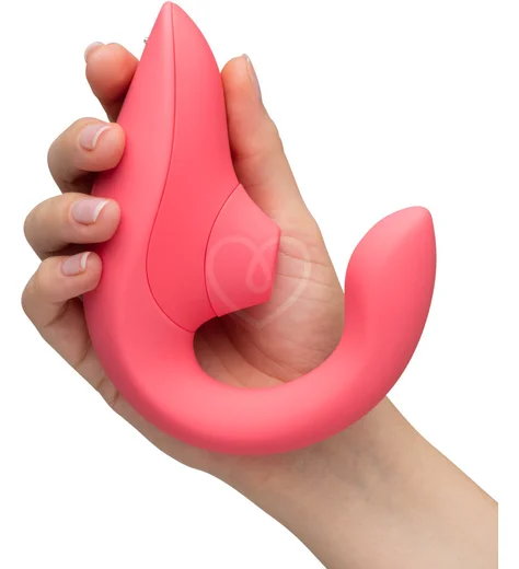 Вибратор для зоны G c бесконтактной стимуляцией клитора Womanizer Blend розовый фото 6