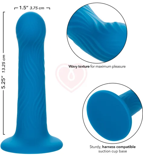 Фаллоимитатор на присоске Wave Rider Ripple синий фото 4