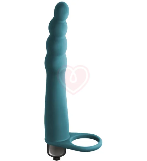 Вибронасадка для двойного проникновения Pure Passion Bramble 16 см зелёная фото 1