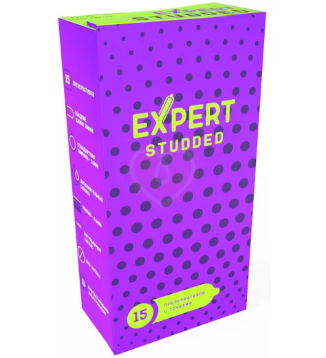 Точечные презервативы Expert Studded 15 шт фото 1