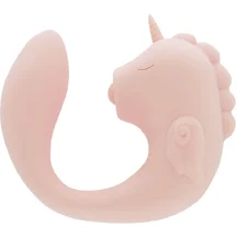 Двусторонний вибратор Unihorn C Horse Coral Throb с режимом пульсации светло-розовый