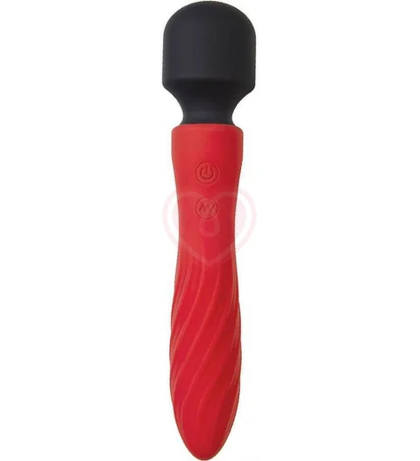 Двусторонний вибратор-массажёр Black Red by Toyfa красный с чёрным фото 1