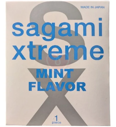Презервативы ультратонкие Sagami Xtreme Mint со вкусом мяты 1 шт фото 1