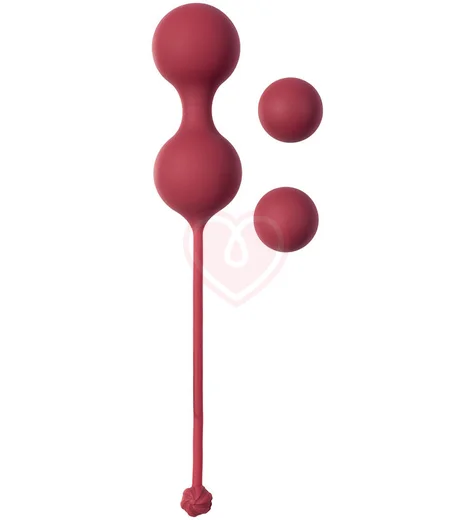 Набор вагинальных шариков Love Story Diva Wine Red красный фото 1