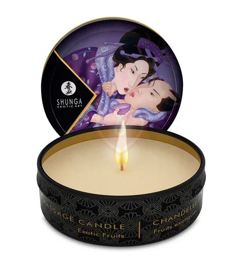 Массажное аромамасло в виде свечи Shunga Exotic Fruits Экзотические фрукты 30 мл фото 1