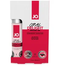 Охлаждающий лубрикант для оральных ласк Oral Delight Strawberry Sensation клубничный 30 мл
