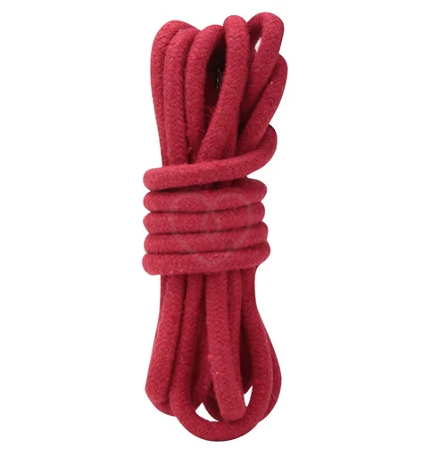 Хлопковая верёвка для связывания Lux Fetish 3 м красная фото 1