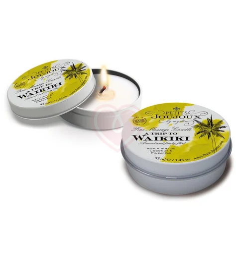 Массажная свеча Mystim Petits Joujoux Waikiki Beach Пина колада 43 мл фото 1