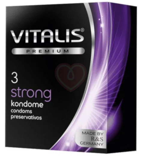 Сверхпрочные презервативы Vitalis Premium Strong 3 шт фото 1