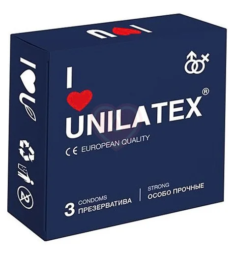 Сверхпрочные презервативы Unilatex Extra Strong 3 шт фото 1