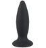 Анальная вибропробка Black Velvets Recharge Plug размер M чёрная фото 1