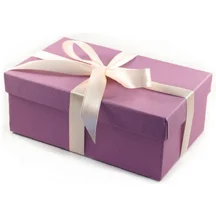 Подарочная коробка 19х12 см сиреневая
