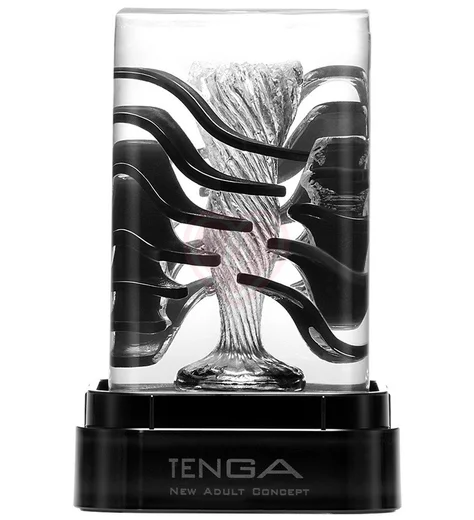 Мягкий мастурбатор с рёбрышками Tenga Crysta Leaf прозрачный фото 1