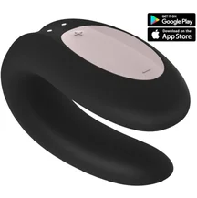 Вибратор для пар с управлением от приложения Satisfyer Double Joy чёрный