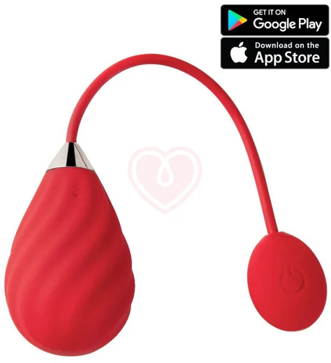 Виброяйцо с управлением от приложения Magic Sundae красное фото 1
