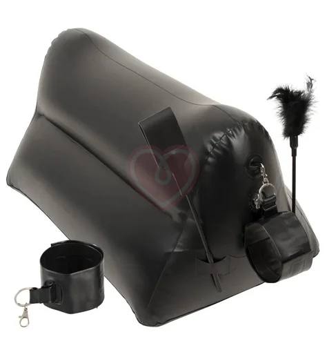 БДСМ набор с надувной подушкой и наручниками Portable Triangle Cushion фото 1
