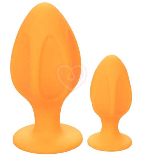 Набор из двух анальных пробок Cheeky оранжевый фото 1