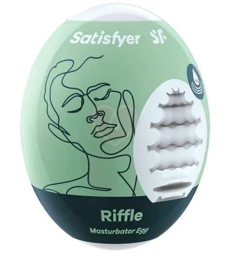 Мини-мастурбатор Satisfyer Masturbator Egg Riffle фото 1