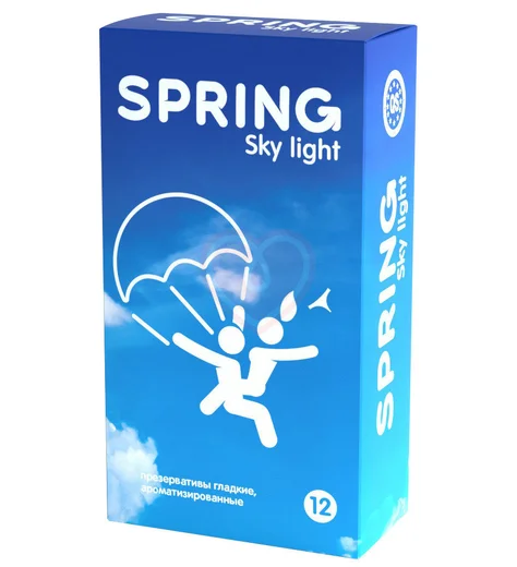 Тонкие презервативы Spring Sky Light 12 шт фото 1
