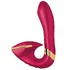 Вибратор с клиторальным кончиком Shunga SOYO малиновый фото 1