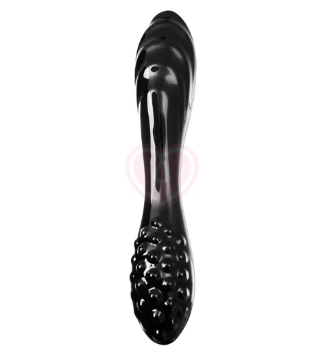 Двухсторонний стеклянный фаллоимитатор Satisfyer Dazzling Crystal 1 черный фото 1