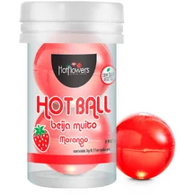 Масляный лубрикант в шариках Hot Ball Aromatic Клубника