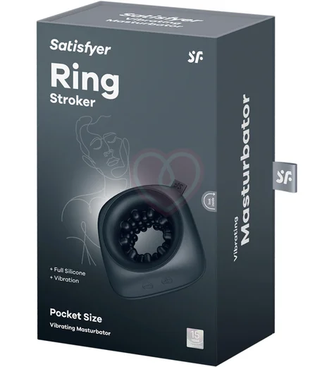 Мужской вибратор Satisfyer Ring Stroker черный фото 5