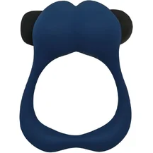 Эрекционное кольцо Adrien Lastic Nutty с вибрацией синее